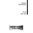 ARTHUR MARTIN ELECTROLUX AFC941X Manual de Usuario