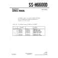 SONY SSH6600D Manual de Servicio