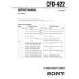 SONY CFD922 Manual de Servicio