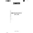ZANUSSI ZPL5160 Manual de Usuario