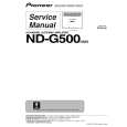 PIONEER ND-G500/XS/E5 Manual de Servicio