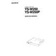 SONY YS-W250 Manual de Servicio