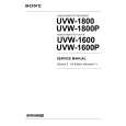 SONY UVW-1800V1 Manual de Servicio
