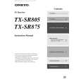 ONKYO TX-SR875 Manual de Usuario