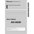 PIONEER AVD-W6200/EW5 Manual de Usuario