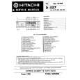 HITACHI D-E57 Manual de Servicio