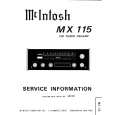 MCINTOSH MX115 Manual de Servicio