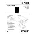 SONY XEP800 Manual de Servicio