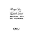 KAWAI 400DELUXECONSOLE Manual de Usuario