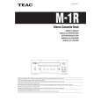 TEAC M1R Manual de Usuario