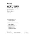 SONY HDCU-700A Manual de Servicio