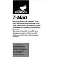 ONKYO TM50 Manual de Usuario