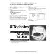 TECHNICS SL-1500 Manual de Usuario