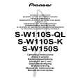 PIONEER S-W110S-K Manual de Usuario