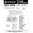 HITACHI D-5500C Manual de Servicio