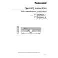 PANASONIC PTD5500U Manual de Usuario