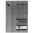 NAKAMICHI 700ZXE Manual de Servicio