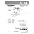 SONY ICF860L Manual de Servicio SONY ICF860L Manual de Servicio