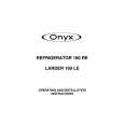 TRICITY BENDIX 160RE (Onyx) Manual de Usuario