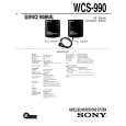SONY WCS-990 Manual de Servicio