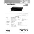 SONY CDPC505 Manual de Servicio