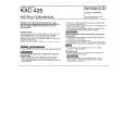 KENWOOD KAC425 Manual de Usuario
