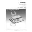 PANASONIC KXF140 Manual de Usuario