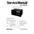 TECHNICS RS-7500US Manual de Servicio
