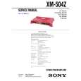 SONY XM504Z Manual de Servicio