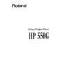 ROLAND HP550G Manual de Usuario
