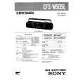 SONY CFSW505L Manual de Servicio