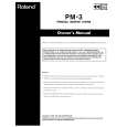 ROLAND PM-3 Manual de Usuario