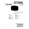SONY ICFCS660L Manual de Servicio SONY ICFCS660L Manual de Servicio