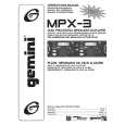 GEMINI MPX-3 Manual de Usuario