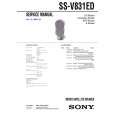 SONY SSV831ED Manual de Servicio