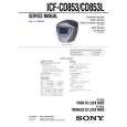 SONY ICFCD853L Manual de Servicio
