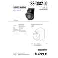 SONY SSGSX100 Manual de Servicio