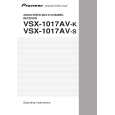 PIONEER VSX-1017AV-S/SFXJ Manual de Usuario