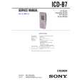 SONY ICDB7 Manual de Servicio