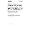 SONY SSC-M350CE Manual de Usuario