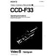 SONY CCD-F33 Manual de Usuario
