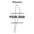 PIONEER PDR-509/MV/2 Manual de Usuario