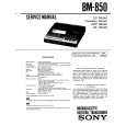 SONY BM-850 Manual de Servicio