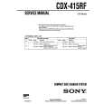 UNKNOWN CDX415RF Manual de Servicio