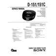 SONY D-151C Manual de Servicio
