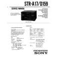 SONY STR-A17 Manual de Servicio