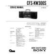 SONY CFS-KW30S Manual de Servicio