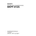 SONY BKPF-012A Manual de Servicio