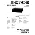 SONY XRS330 Manual de Servicio