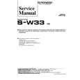 PIONEER S-W33 Manual de Servicio